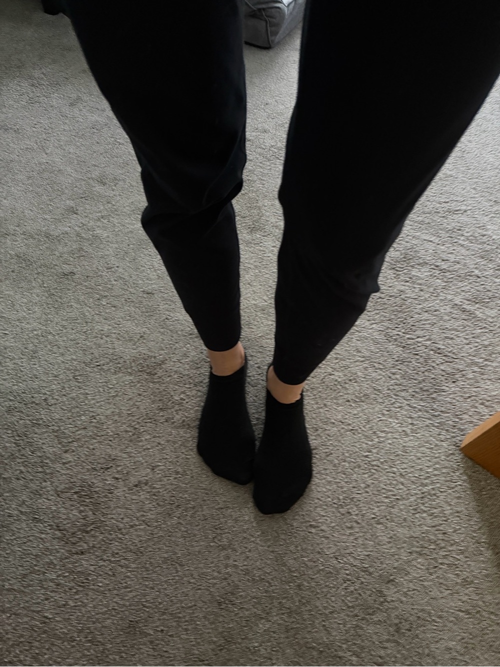 Women’s black ankle socks